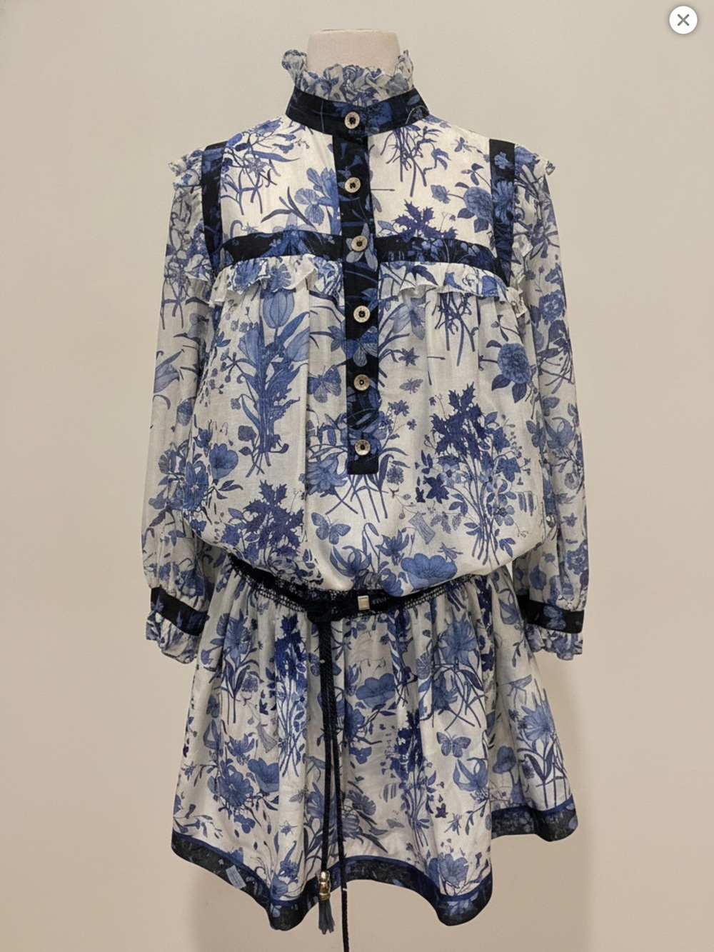 Gucci Dress Silk Floral Size 44